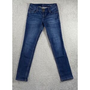 NY&C‎ Jeans Women 8 Mid Rise Skinny Curve Creator Dark Wash Minimalist Boho